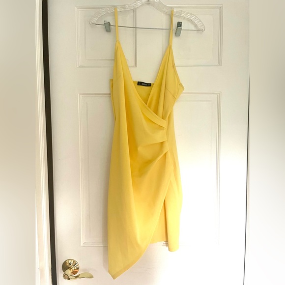 SHEIN Dresses & Skirts - Light Yellow Wrap Dress